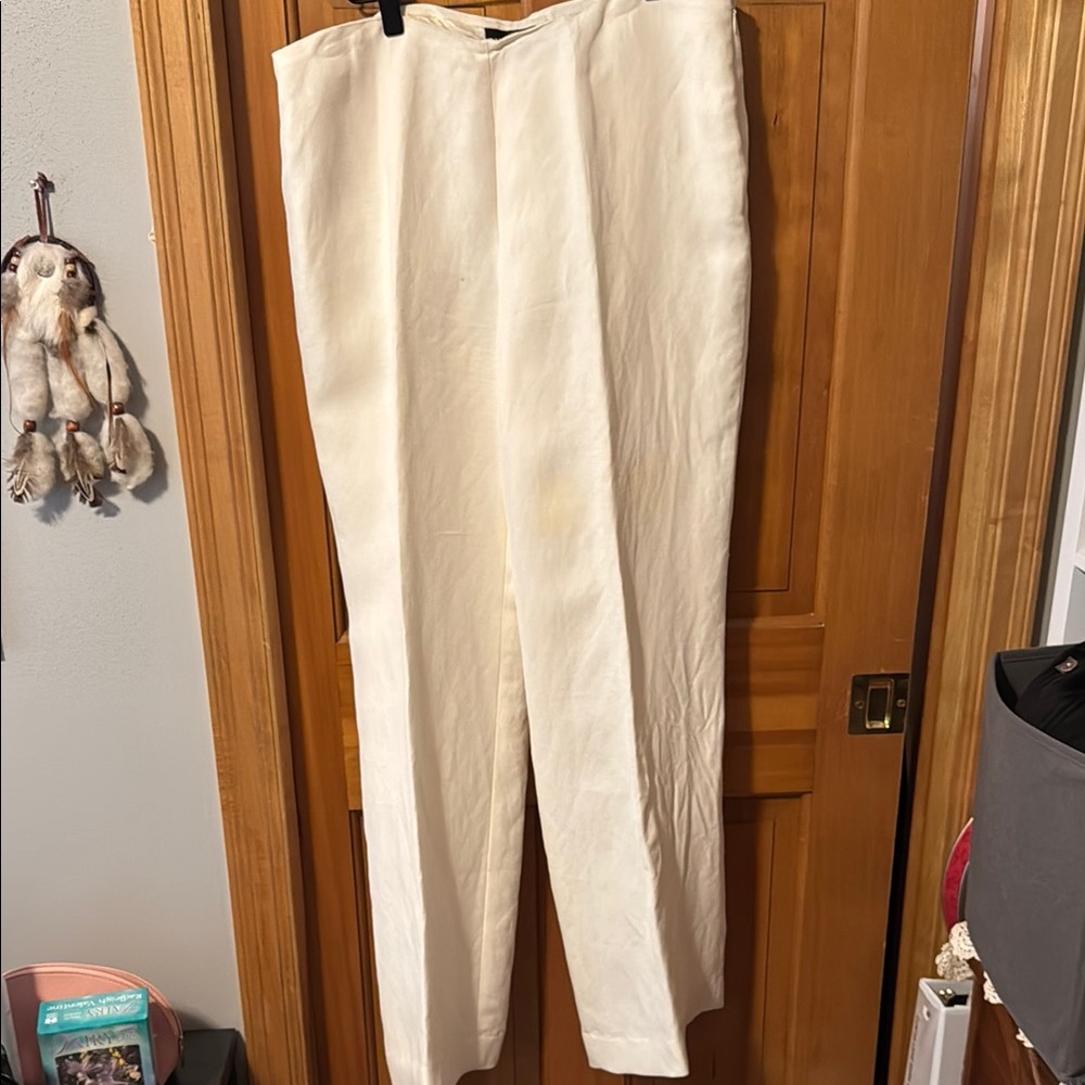 Dana Buchman Women's Cream Trousers